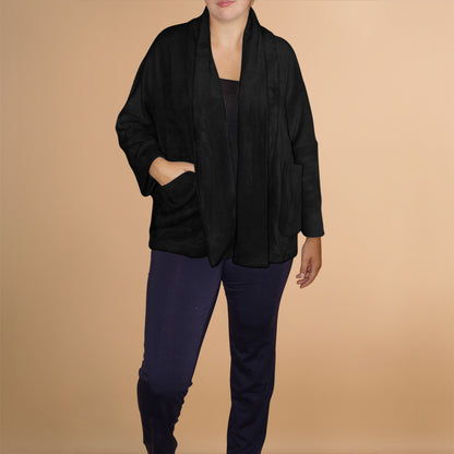 Wijd Vest Met Zachte Tricot – Boris Industries