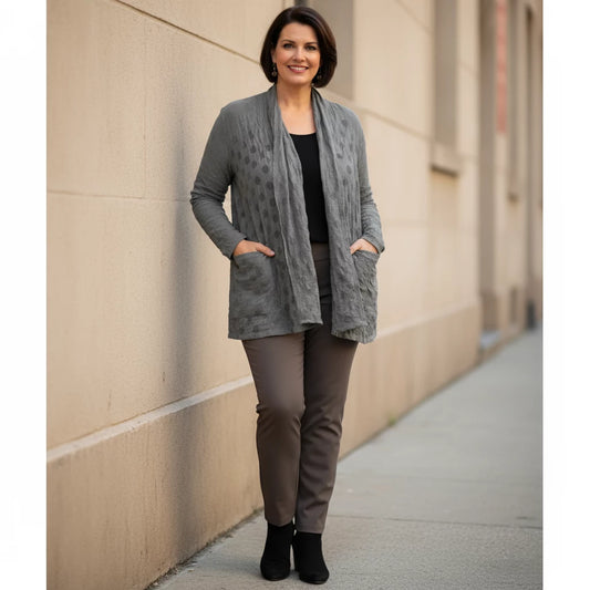 Vest met Zakken Balletjesstof - Boris Industries