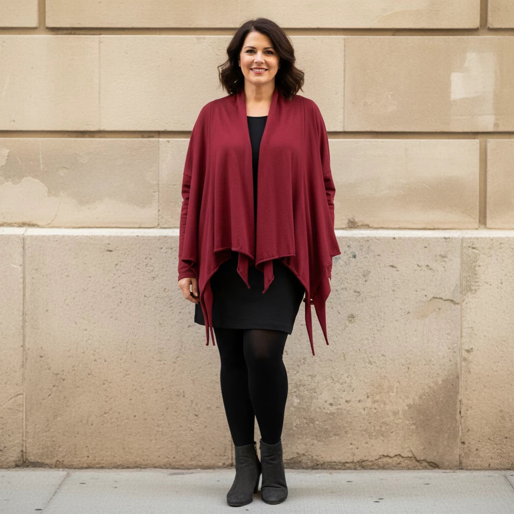 Wijdvallend Vest Met Ongewerkte Punten – Boris Industries