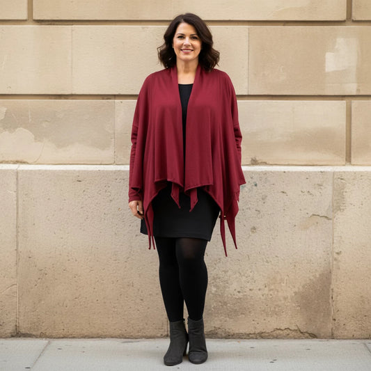 Wijdvallend Vest Met Ongewerkte Punten – Boris Industries