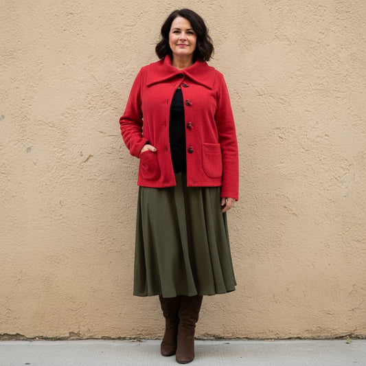 Fleece Jas Met Kolkraag En Knopen – Boris Industries