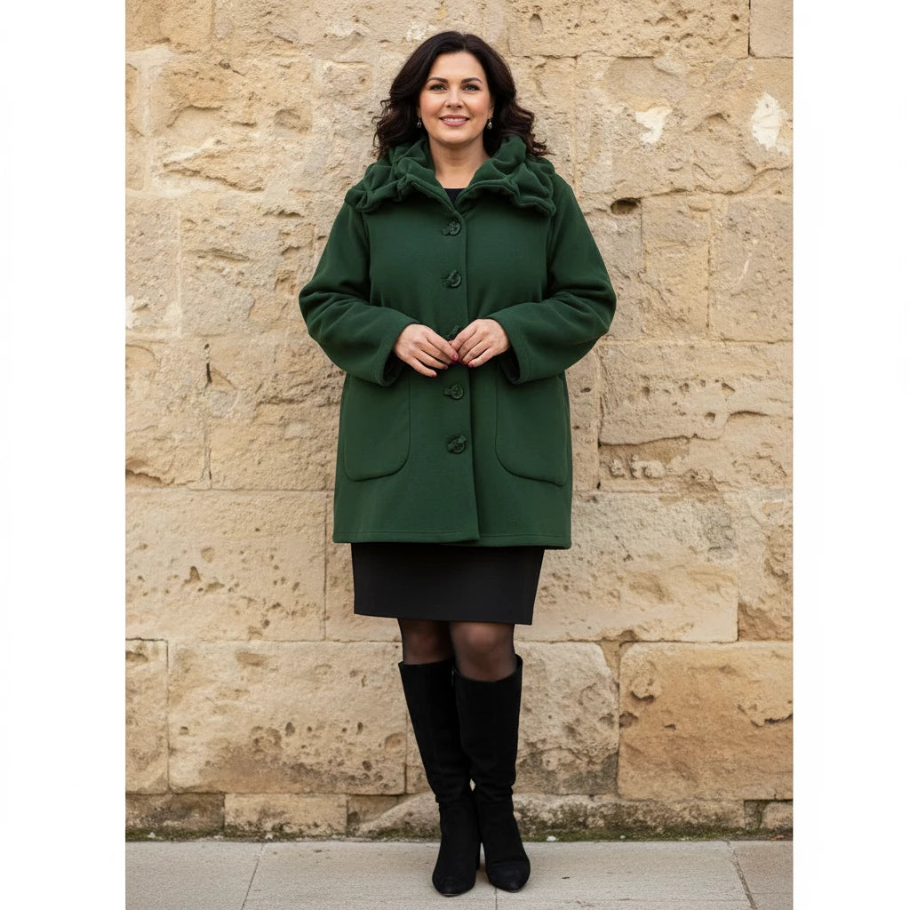 Korte Wijde Jas met Smockkraag – Boris Industries