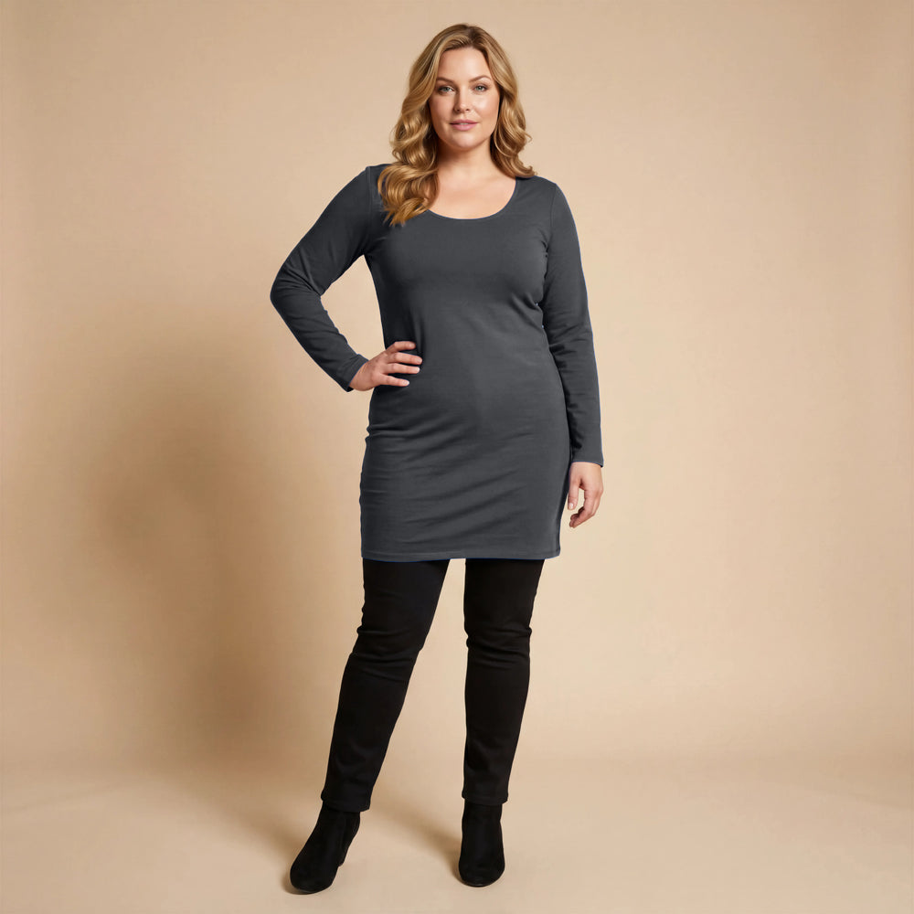 Basic Tunika aus Viskose-Stretch – Boris Industries