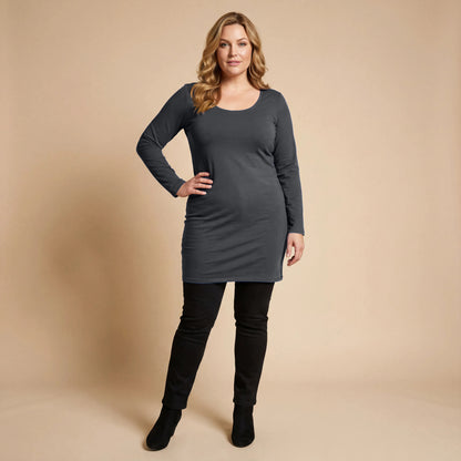 Basic Tunika aus Viskose-Stretch – Boris Industries