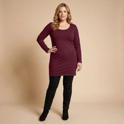 Basic Tunika aus Viskose-Stretch – Boris Industries