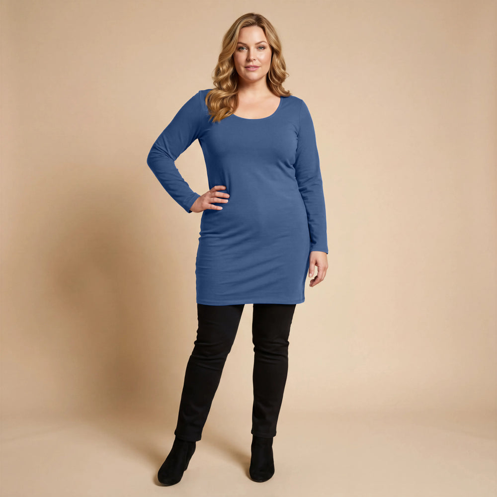 Basic Tunika aus Viskose-Stretch – Boris Industries