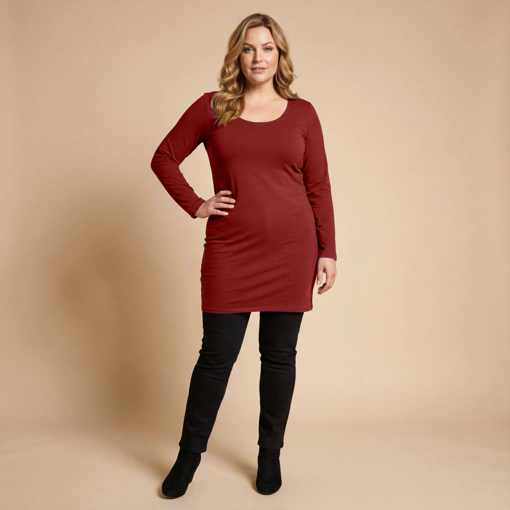 Basic Tunika aus Viskose-Stretch – Boris Industries