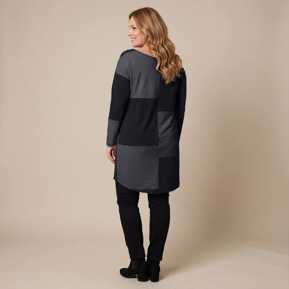 Boris Industries Blokkert Tunika med Lomme