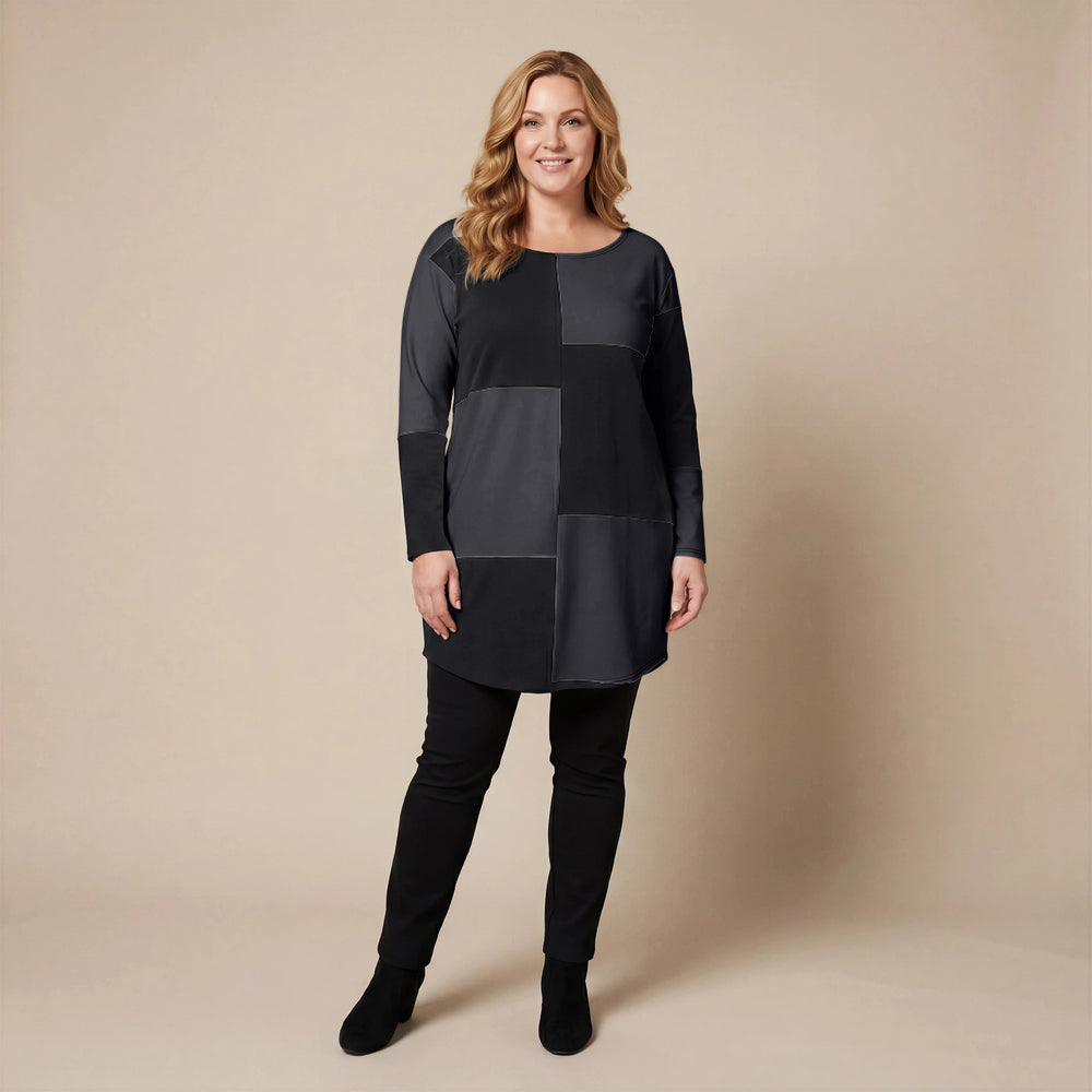 Boris Industries Blokkert Tunika med Lomme