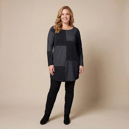 Boris Industries Blokkert Tunika med Lomme