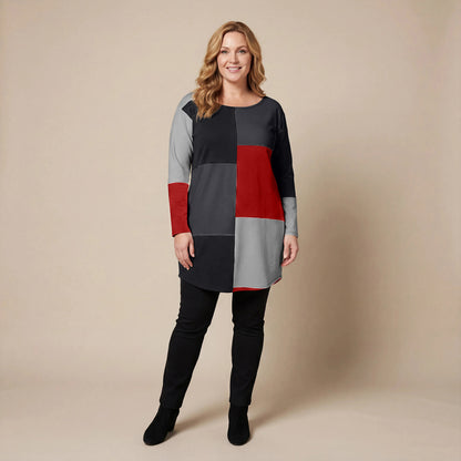 Boris Industries Blokkert Tunika med Lomme