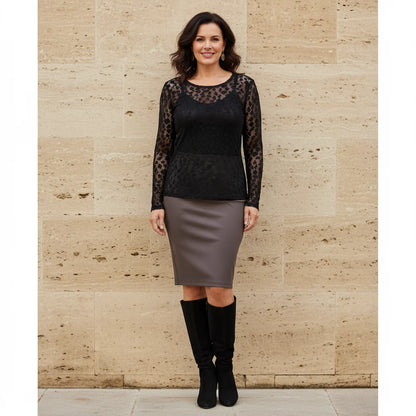 Getailleerd Kantshirt Met Dierenprint – Boris Industries