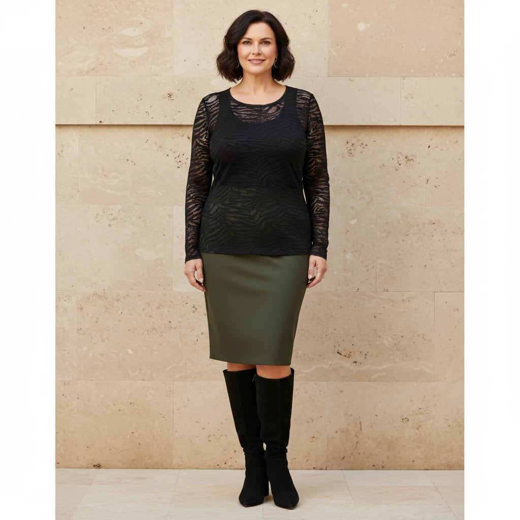 Getailleerd Kantshirt Met Dierenprint – Boris Industries