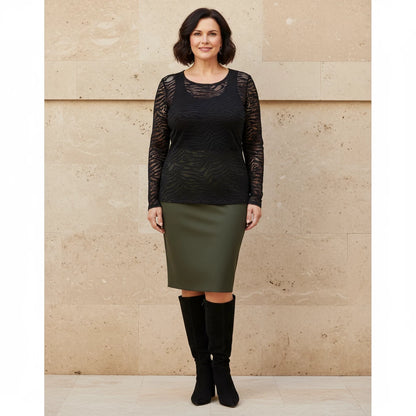 Getailleerd Kantshirt Met Dierenprint – Boris Industries