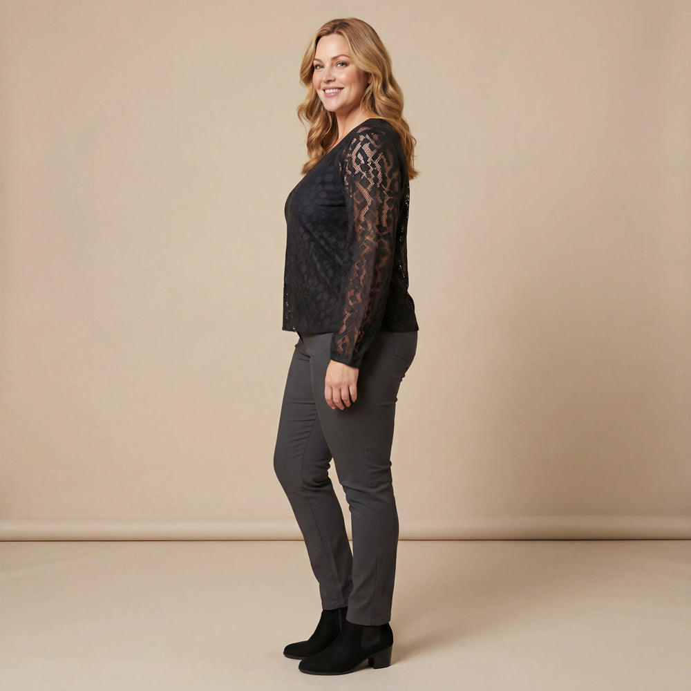 Boris Industries Dantel Gömlek, Panter veya Zebra Desenli