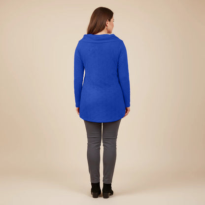 Luchtig boothals shirt met balletjesmotief – Boris Industries