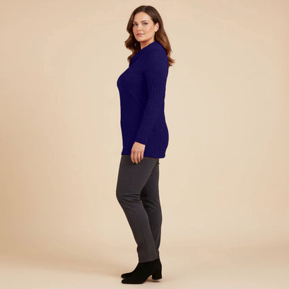 Luchtig boothals shirt met balletjesmotief – Boris Industries