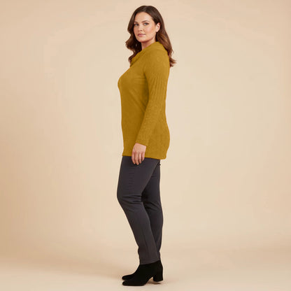 Luchtig boothals shirt met balletjesmotief – Boris Industries