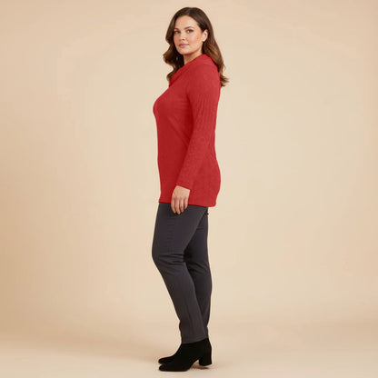 Luchtig boothals shirt met balletjesmotief – Boris Industries