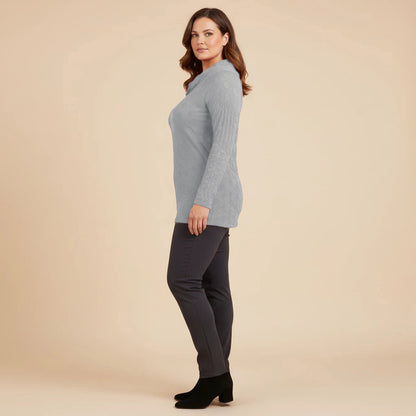 Luchtig boothals shirt met balletjesmotief – Boris Industries