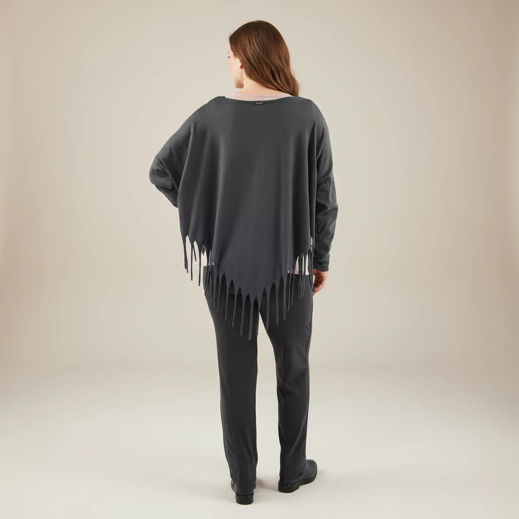 Boris Industries Bred Skjorte med Frynser