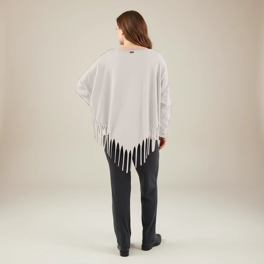 Boris Industries Bred Skjorte med Frynser