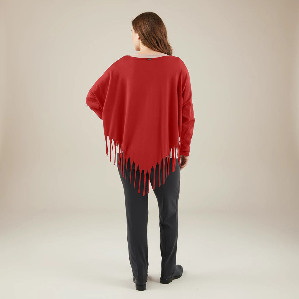 Boris Industries Bred Skjorte med Frynser