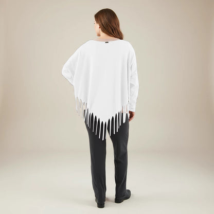 Boris Industries Bred Skjorte med Frynser