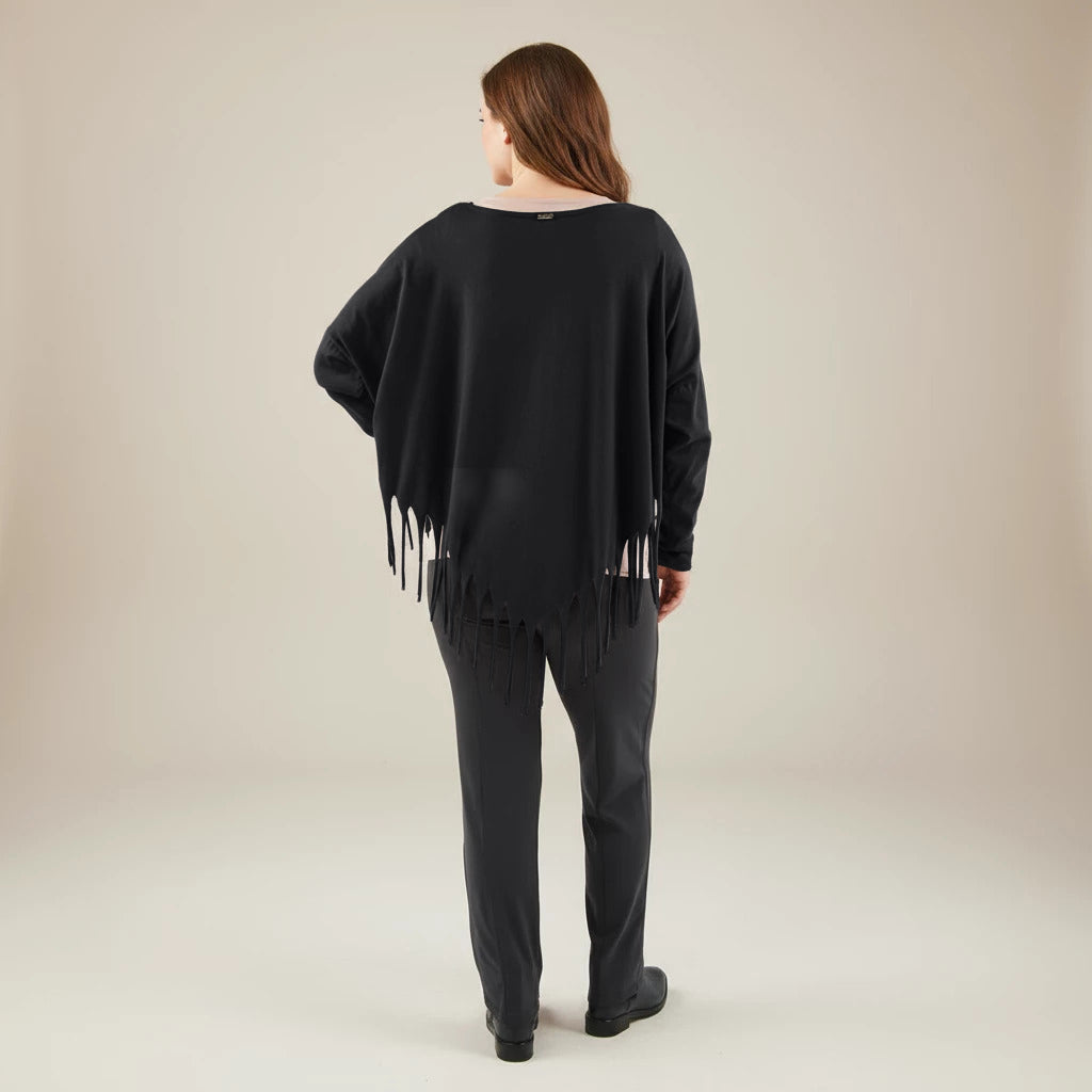 Boris Industries Bred Skjorte med Frynser