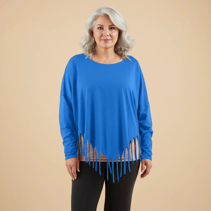 Boris Industries Bred Skjorte med Frynser