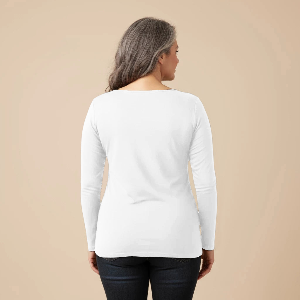 Shirt lange mouw katoenstretch rood – Boris Industries