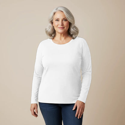 Shirt lange mouw katoenstretch rood – Boris Industries