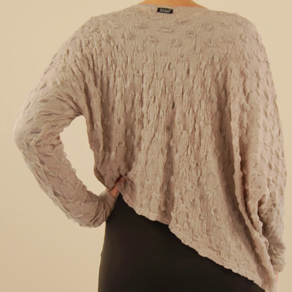 A-symmetrisch Shirt met Balletjesmotief – Boris Industries