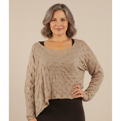 A-symmetrisch Shirt met Balletjesmotief – Boris Industries