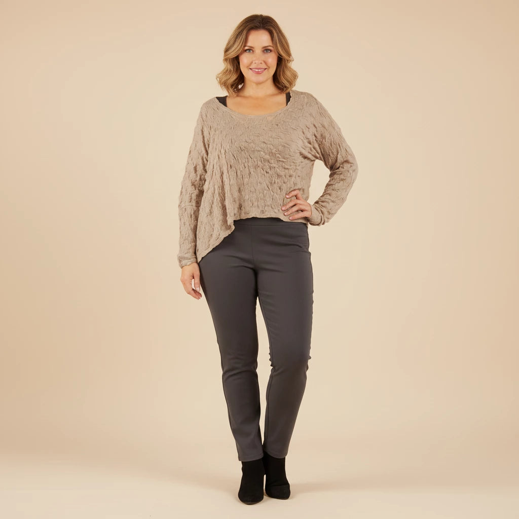 A-symmetrisch Shirt met Balletjesmotief – Boris Industries