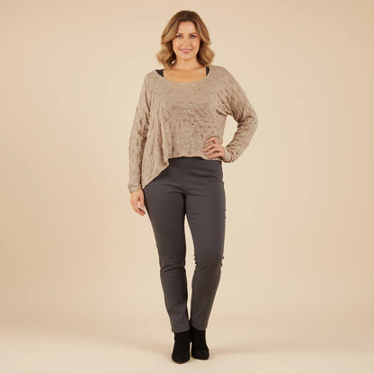 A-symmetrisch Shirt met Balletjesmotief – Boris Industries