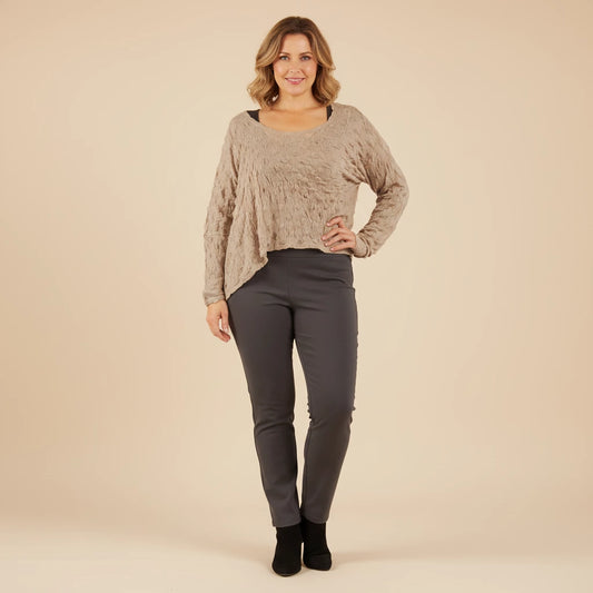 A-symmetrisch Shirt met Balletjesmotief – Boris Industries