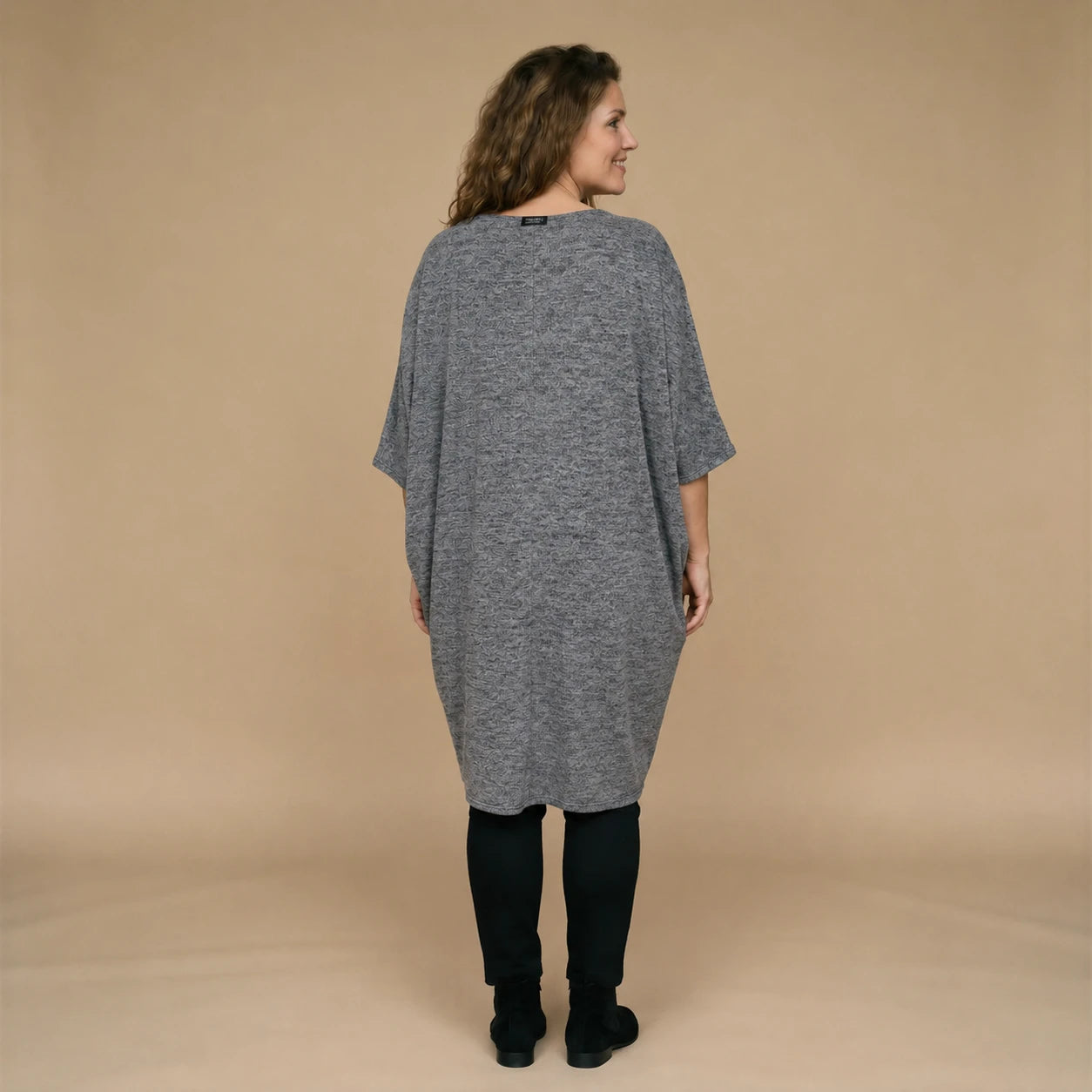 Lange wijde lyocell tuniek met zakken – Boris Industries