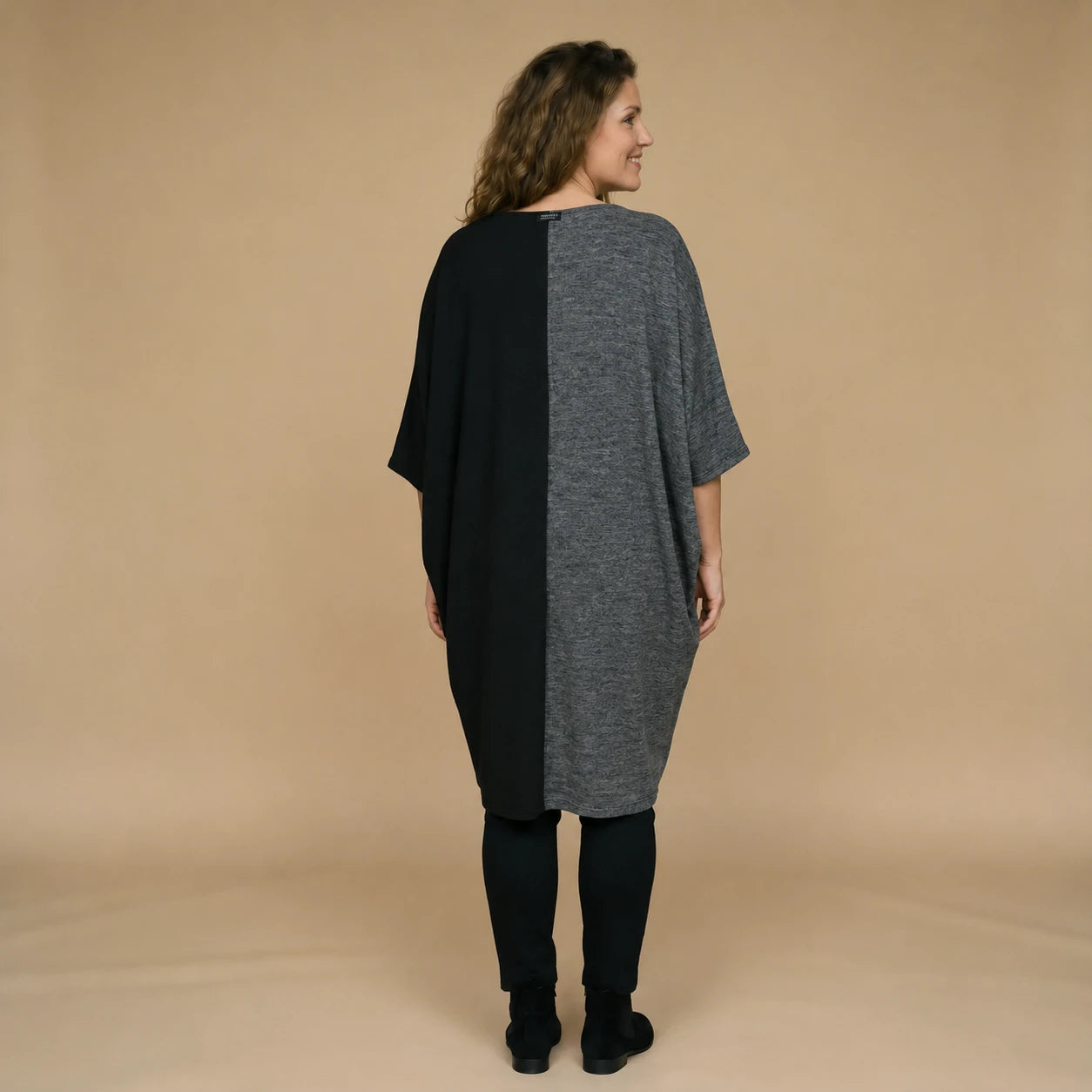 Lange wijde lyocell tuniek met zakken – Boris Industries