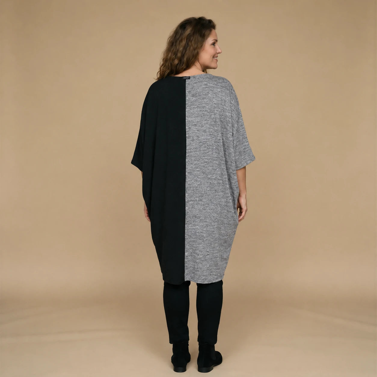 Lange wijde lyocell tuniek met zakken – Boris Industries
