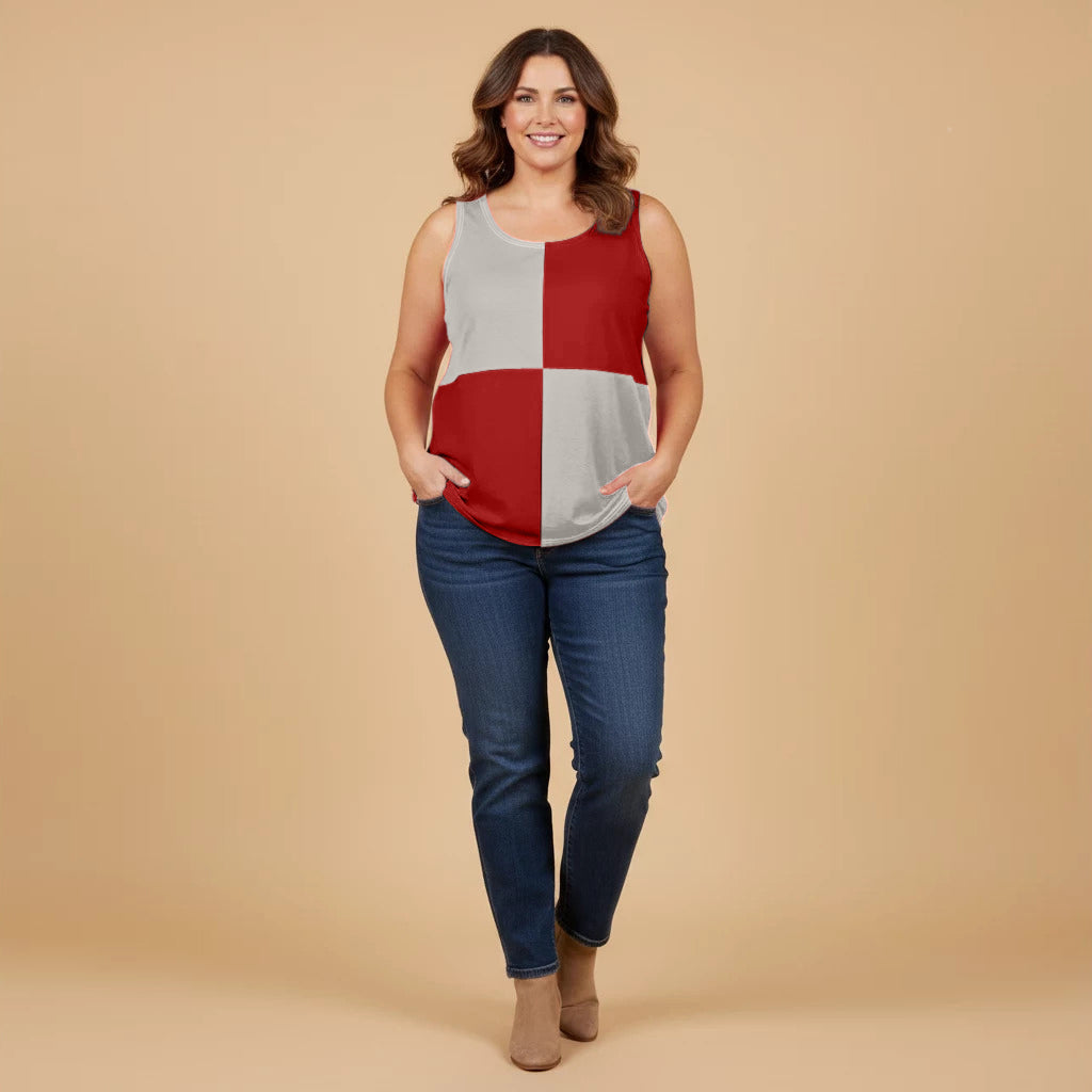 Hemd colorblock in elastisch katoen met zijsplit | Boris Industries