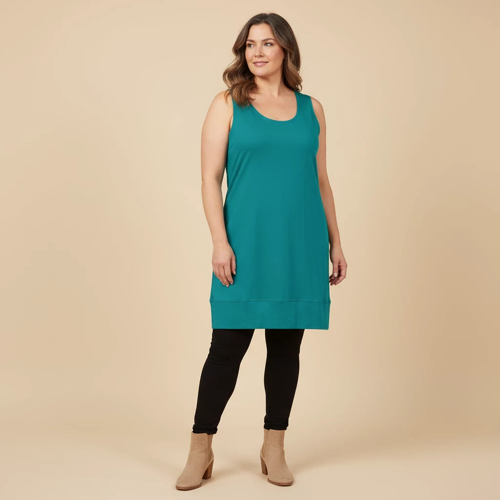 Tuniek Lang Zonder Mouwen Brede Zoom Stretch – Boris Industries