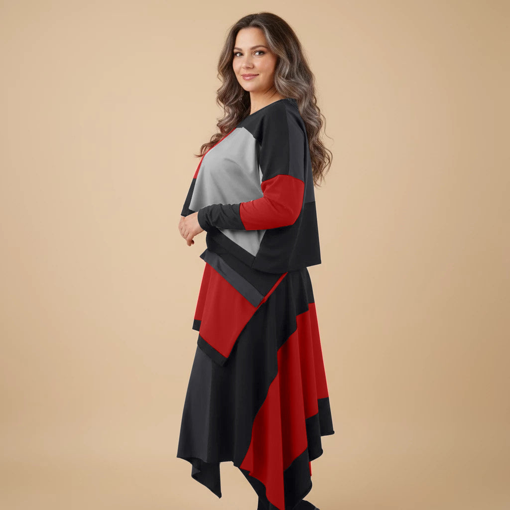 Boris Industries Kort Bred T-shirt med Väska