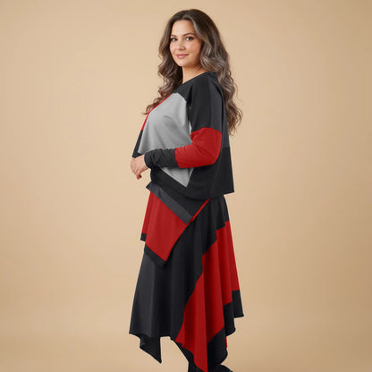 Boris Industries Kort Bred T-shirt med Väska