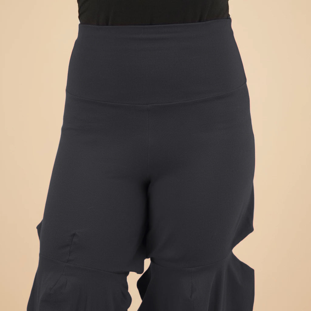 Broek van elastisch katoen met hoekjes donkerblauw – Boris Industries