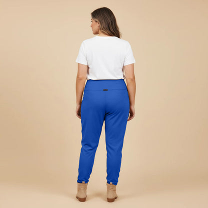 Broek viscosemix met brede tailleband en zakken - Boris Industries