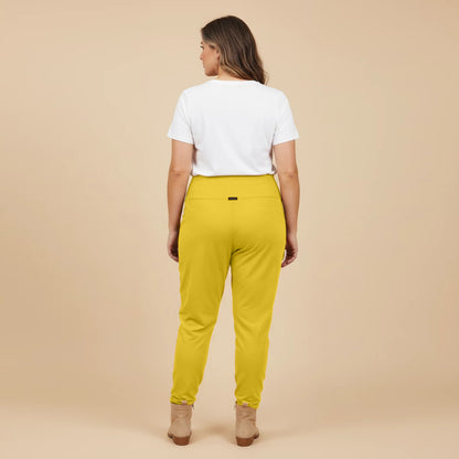 Broek viscosemix met brede tailleband en zakken - Boris Industries