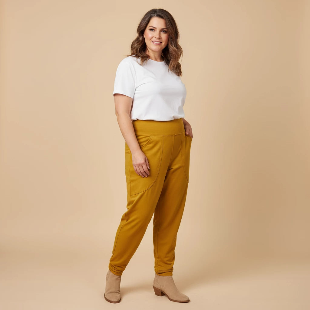 Broek Met Viscose Tailleband – Boris Industries