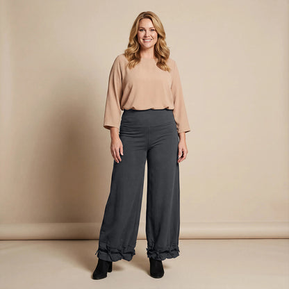 Broek katoen-stretch met knoopjes | Boris Industries