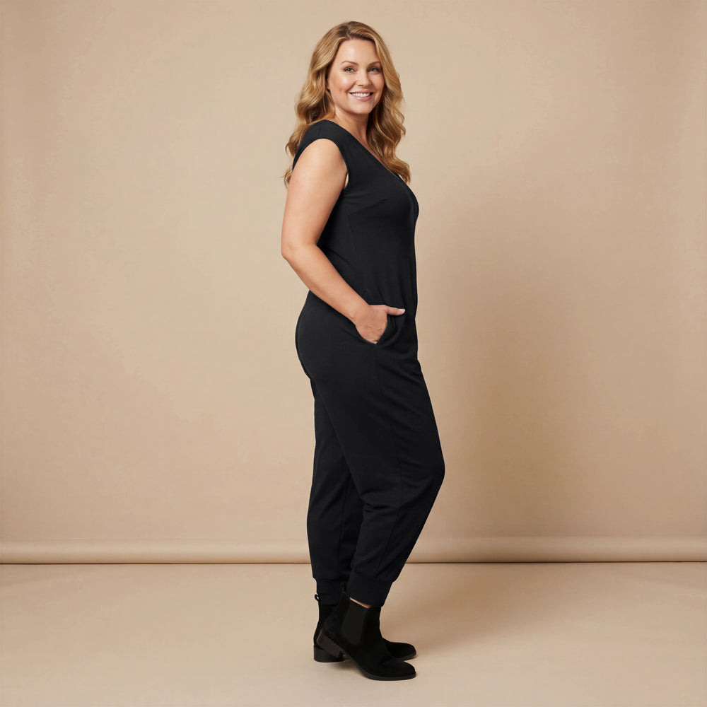 Boris Industries Jumpsuit Fickor Svart